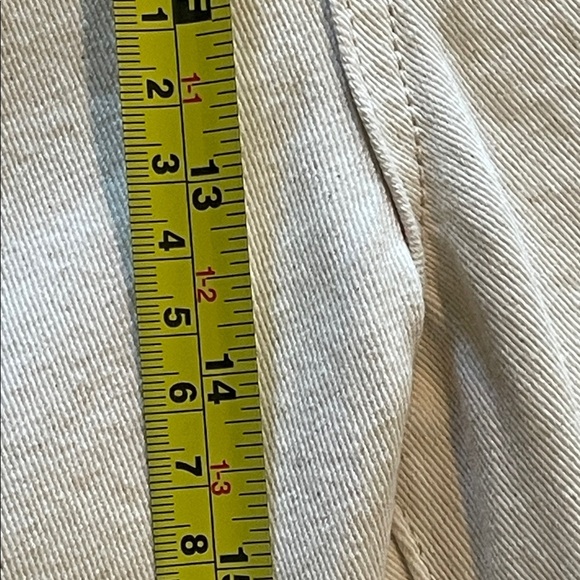 Cider Women Cream Wide Leg Pleated Pants XL Contemporary Coastal Bohemian Preppy - Picture 10 of 12